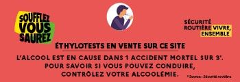 Ethylotests en vente sur ce site