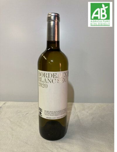 Bordeaux Blanc Sec / Bio / 2022 / 75 cl
