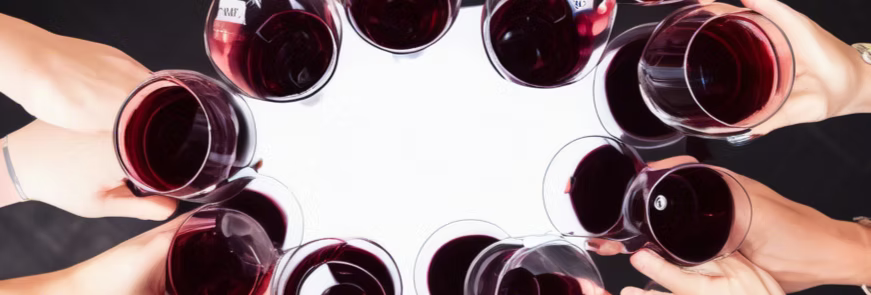 group wine tasting where we only see glasses and hands in circle.jpg