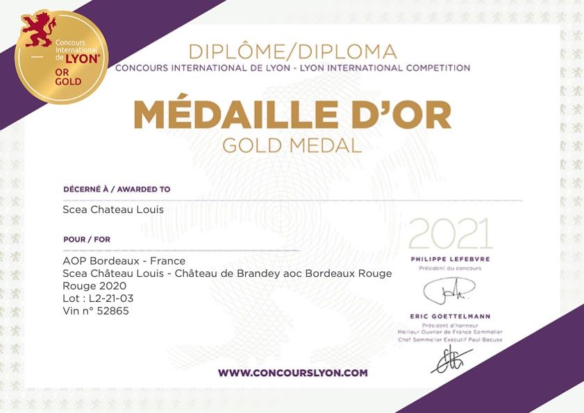 Ch de Brandey Concours Lyon OR1
