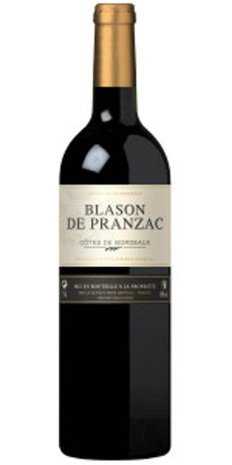Blason de Pranzac - AOC Côtes de Bordeaux  2018