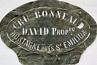 Plaque ancienne de marquage des barriques de vin