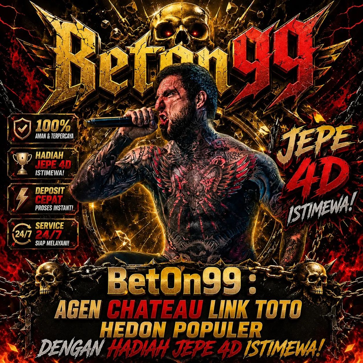BetOn99 : Agen CHATEAU Link TOTO Hedon Populer dengan Hadiah Jepe 4D Istimewa!