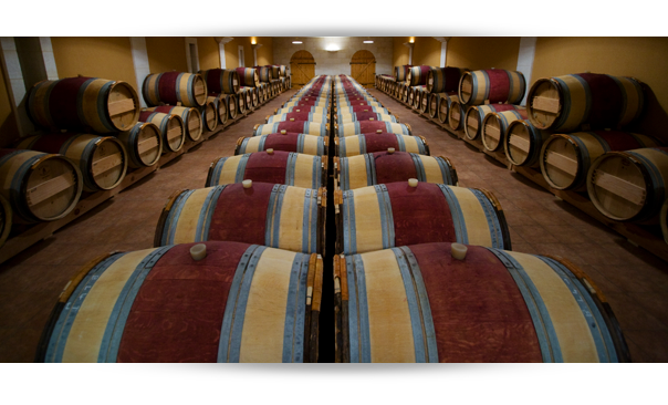 les barriques à Pomerol