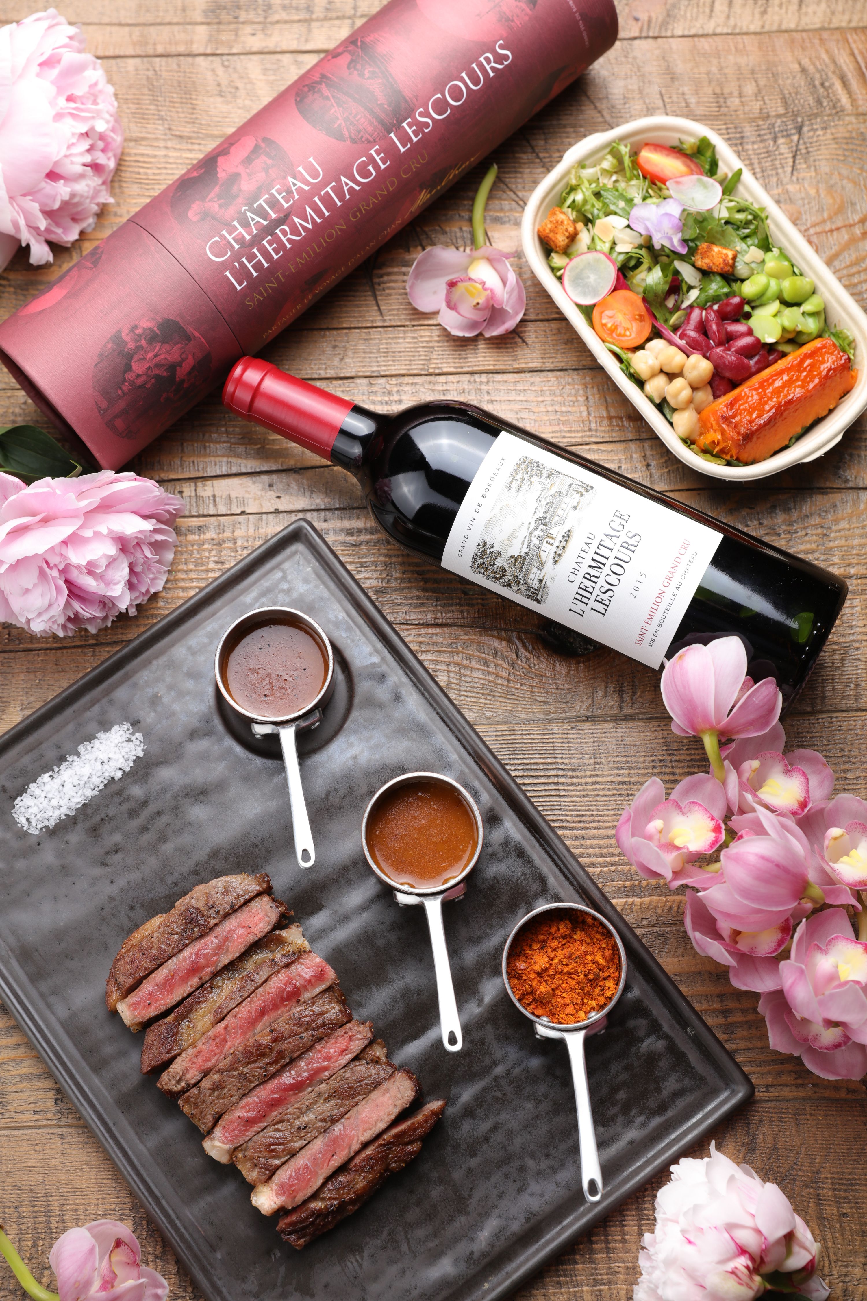 Wine and food pairing at Château L'Hermitage Lescours