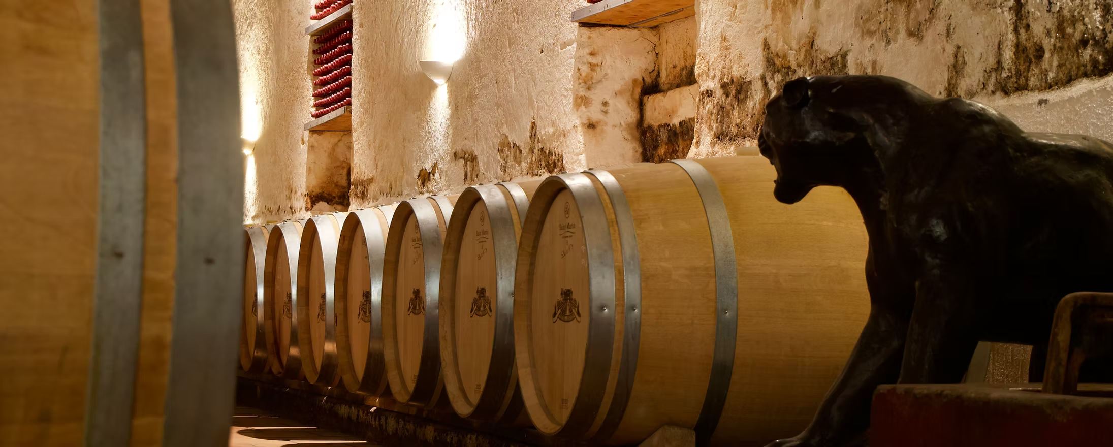 Chai Barriques Château de Lescours Saint Emilion Grand Cru