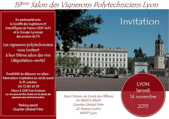 Château Magence_salon des Polytechniciens vignerons_Lyon 2015