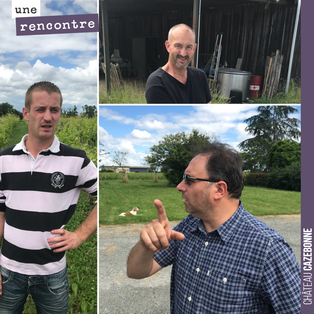 David, Bruno, Benjamin...
Without them, there would be no 2018 vintage. Thank you to them!