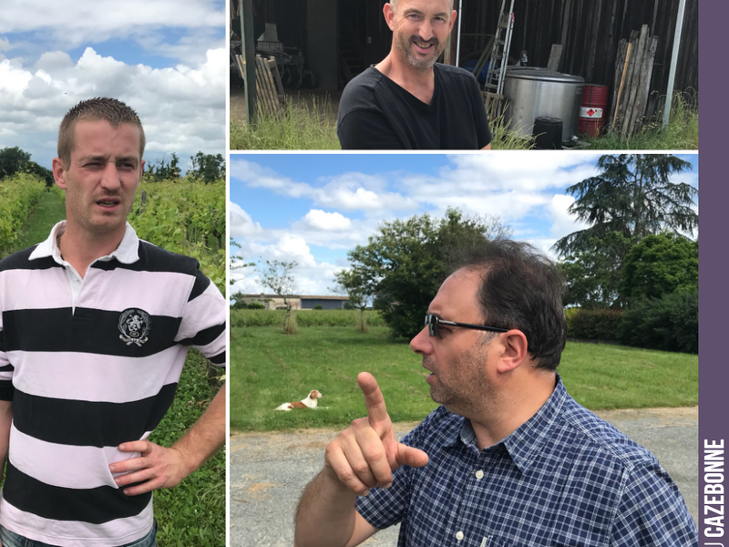 David, Bruno, Benjamin...
Without them, there would be no 2018 vintage. Thank you to them!