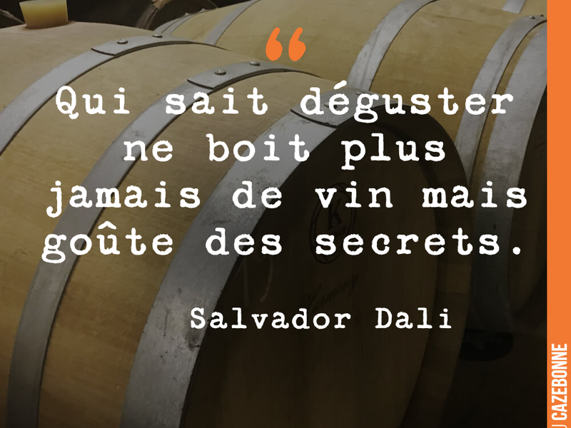 Qui sait déguster ne boit plus jamais de vin mais goûte des secrets.