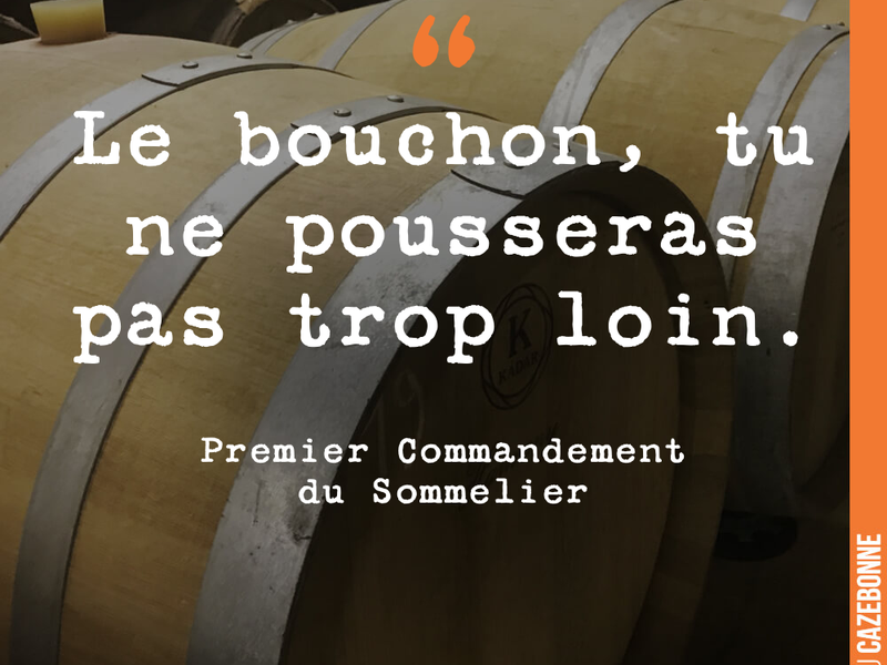 Le bouchon, tu ne pousseras pas trop loin.
