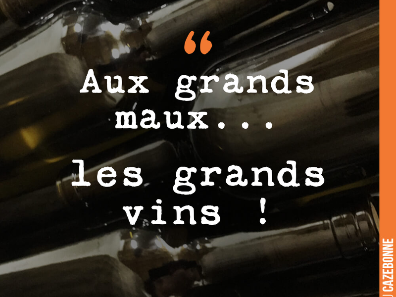 Aux grands maux... les grands vins !