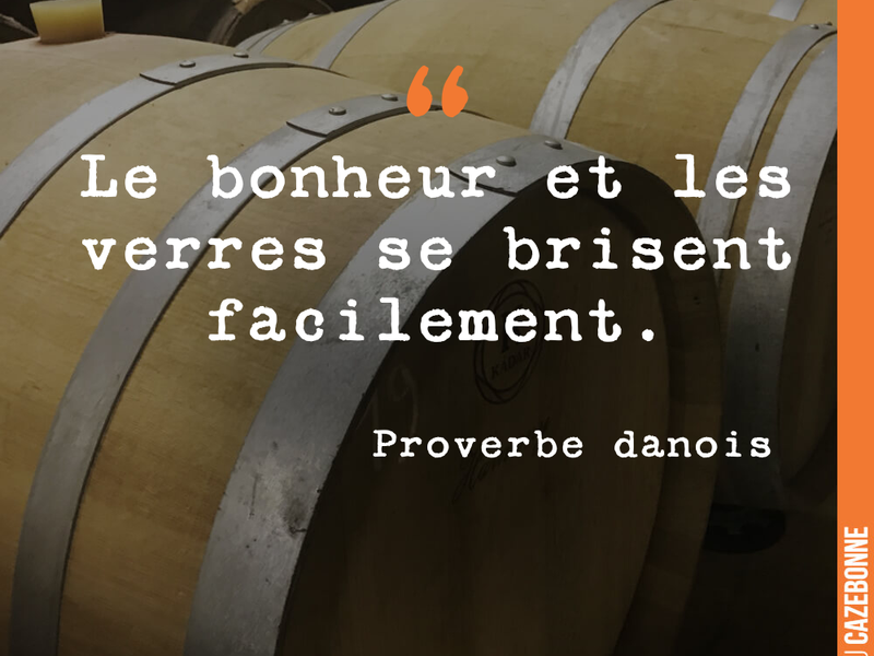 C'est pourquoi il faut se réconforter avec une bouteille !
