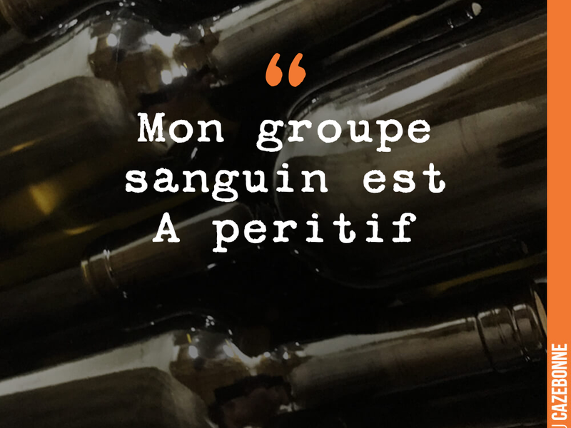 Mon groupe sanguin est A peritif