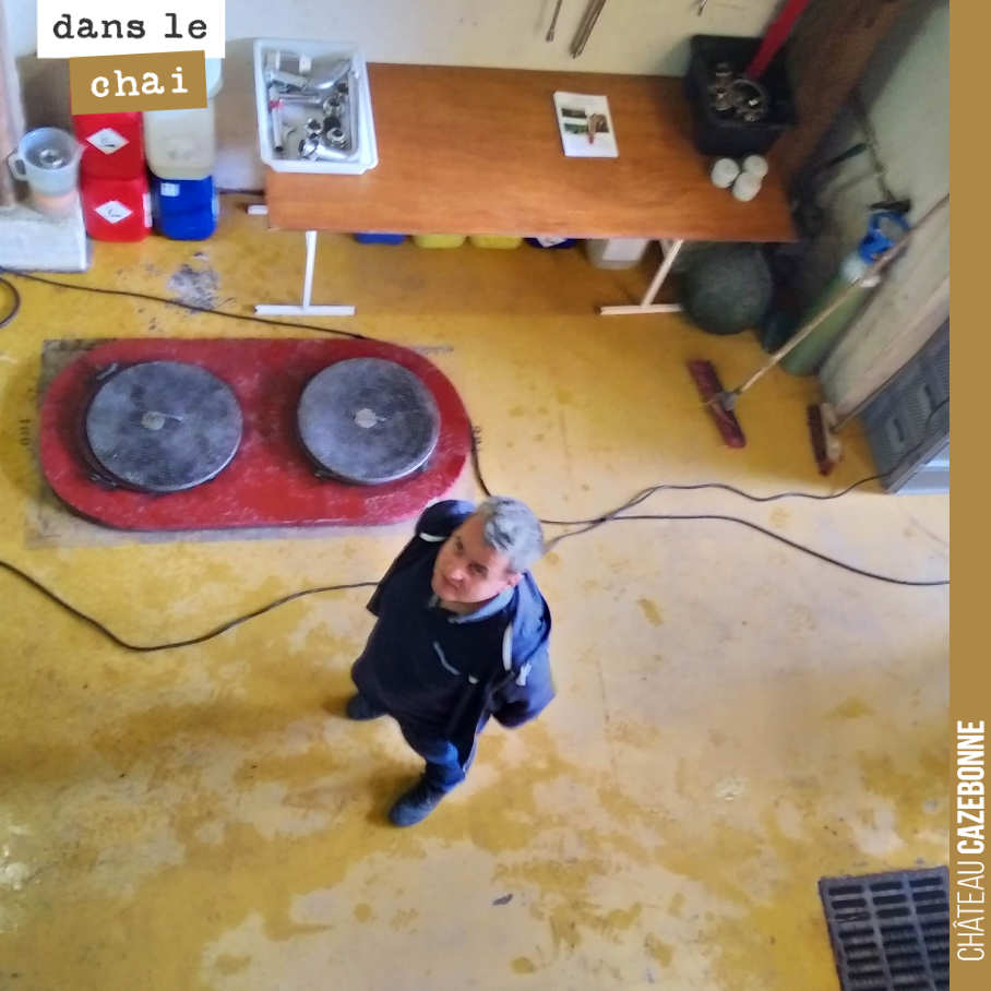 I don’t often get the chance to post a photo of myself around here. Photo taken by Francis in the winery on our last day of harvest.
Roll on next year.
