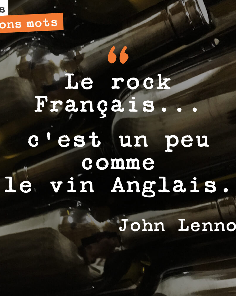 French rock... is a bit like English wine