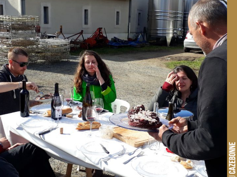 Lunch break is sacred...
Especially on a bottling day.