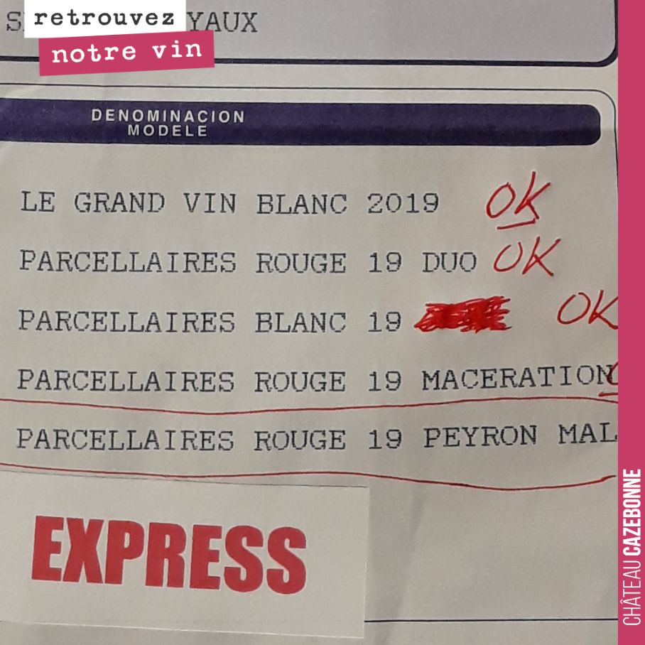 Delivery of the labels for our 2019 grand cuvées. Bottling and labelling at the end of the week.
4 years of hard work at Cazebonne to finally have our range (almost) complete.
PS. It's n...
