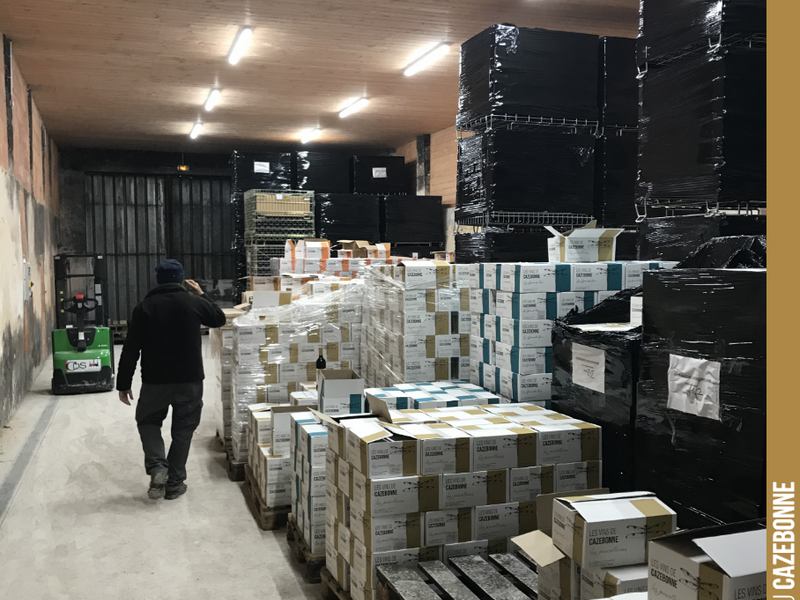 It takes up quite a bit of space, 11 cuvées that have just been bottled and labelled.