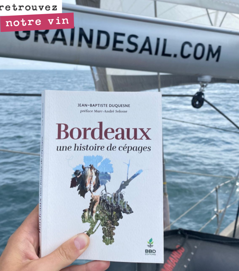 Nos meilleures cuvées sont exportées à New York à la voile par Grain de Sail.
Et l’équipage a, comme vous pouvez le constater, de bonnes lectures à bord !

Un transport qui fait du sens !