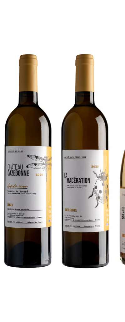 Case of 6 organic white wines - Cazebonne Parcel Discovery