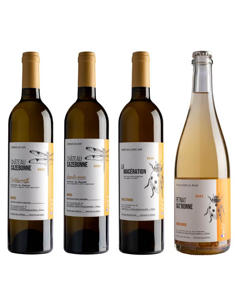 Case of 6 organic white wines - Cazebonne Parcel Discovery