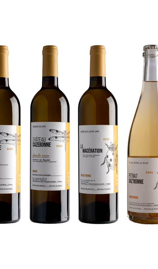 Case of 6 organic white wines - Cazebonne Parcel Discovery