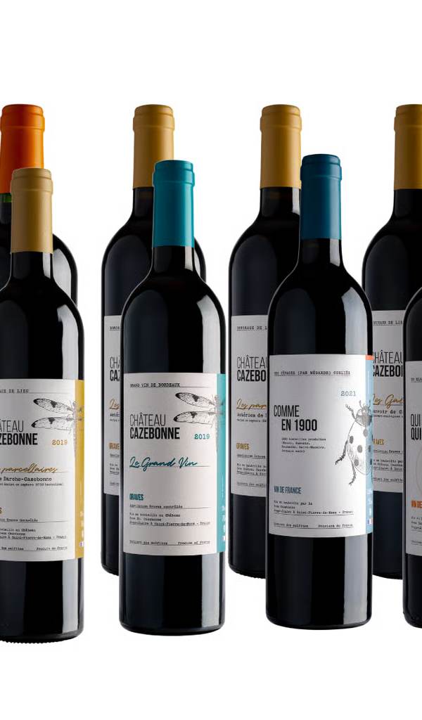 Case of 12 organic red wines - Graves and Bordeaux Cazebonne